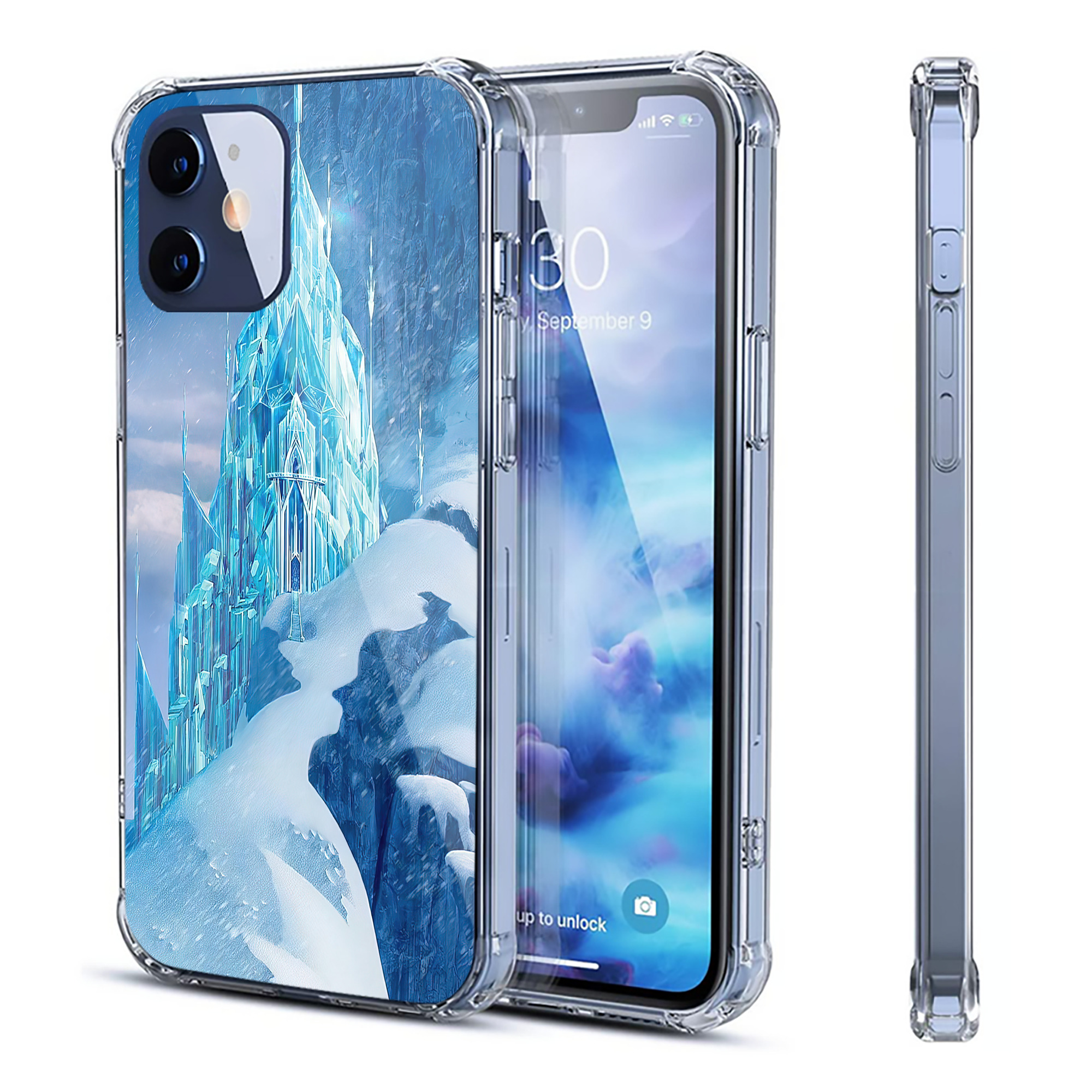 （画像用） アナと雪の女王 アンナ エルサ Frozen Anna Elsa 【iPhone 12シリーズ対応】透明スマホケース（クリアソフトケース）